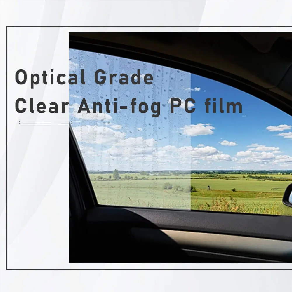 Anti-fog functional film for automotive and transparent panel applications