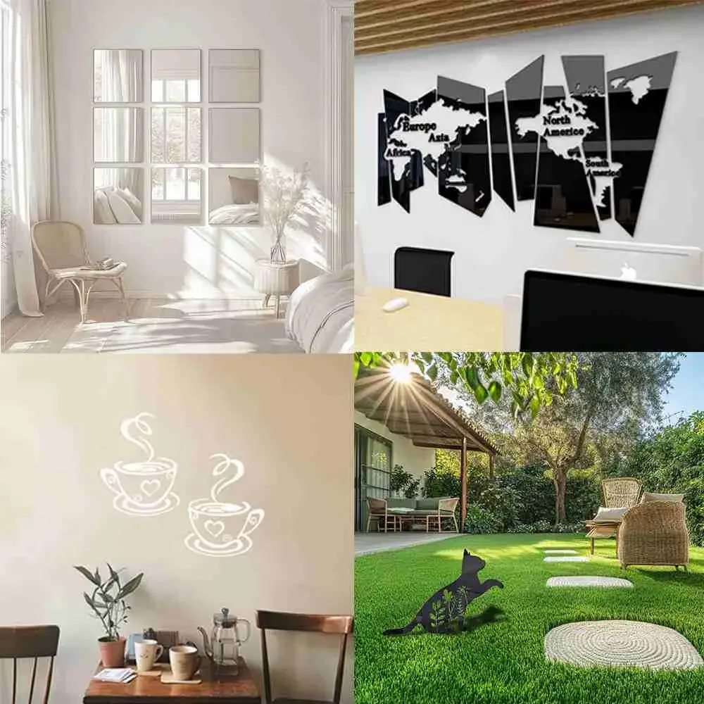 Acrylic Mirror Panel Applications Acrylic mirror panel applications for wall art and interior decoration