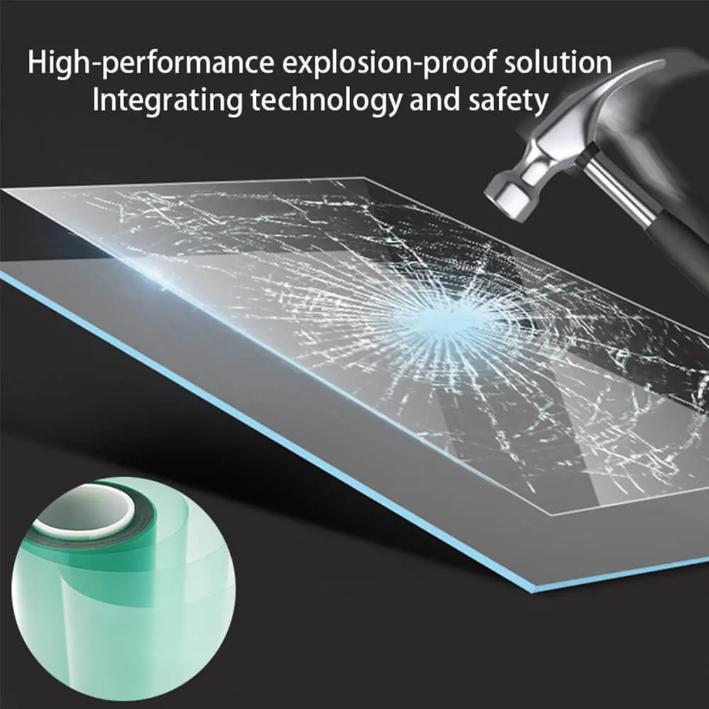 Explosion-proof functional film for automotive display and glass protection