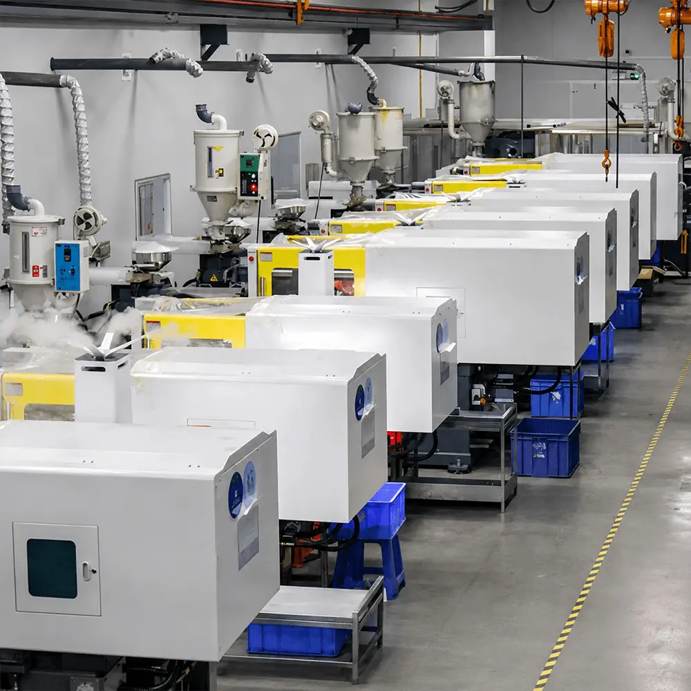 IML injection molding machines at Kaixin production facility