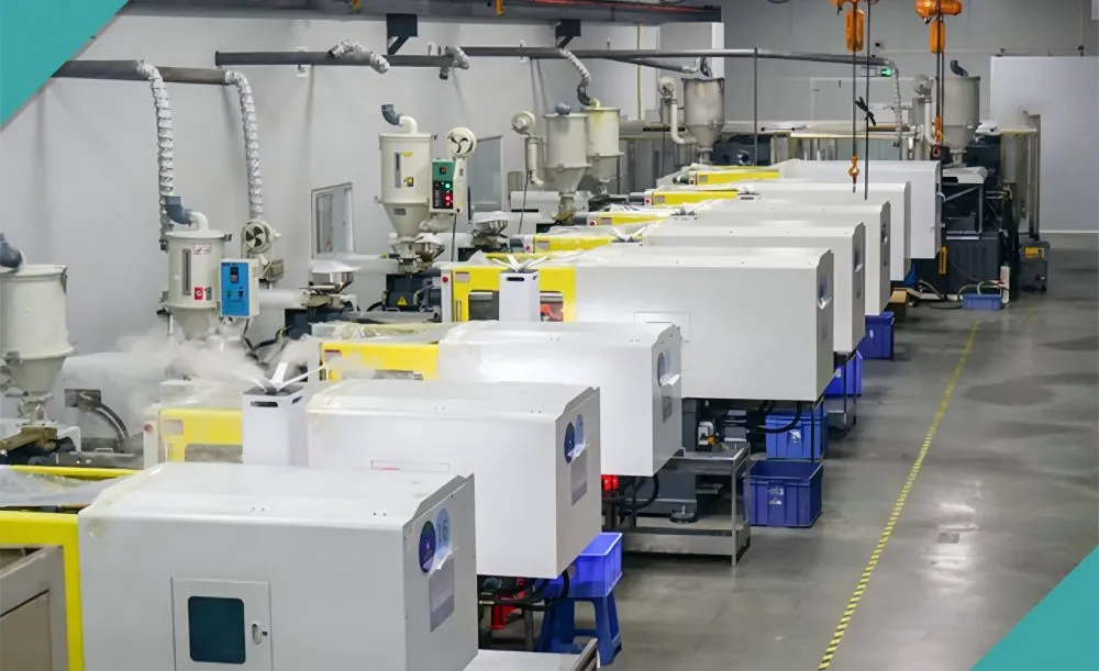 IML injection molding production line at Kaixin manufacturing facility
