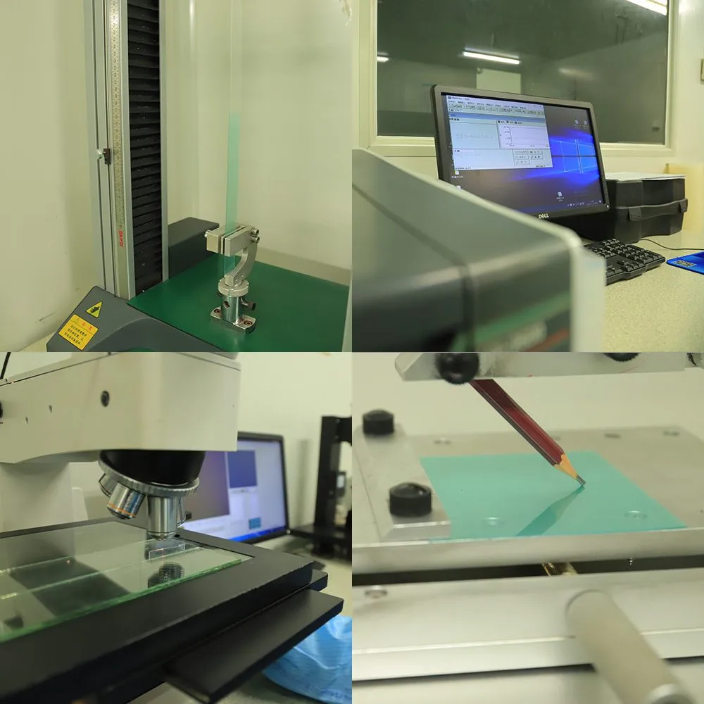 PC PMMA Sheet Testing and Quality Inspection PC PMMA composite sheet testing and quality inspection