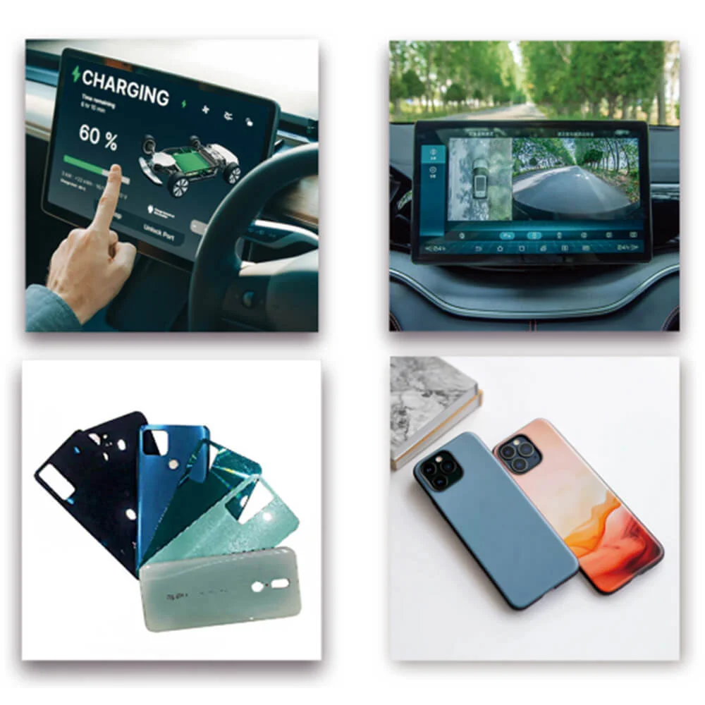 Polycarbonate film applications in touch panels, automotive displays, and electronic devices